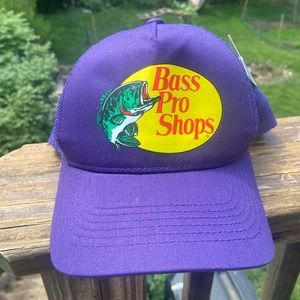 Ladies Purple Bass Pro Trucker Hat Nwt 